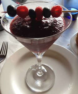 Gazpacho de arándanos