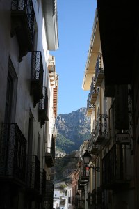 Callejuela camino de Balcón Zabaleta