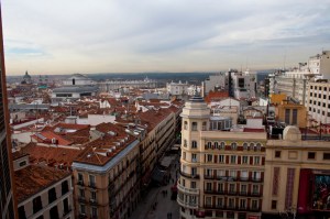 Vistas de Madrid desde la terraza