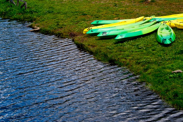 Canoas para pasear por el río